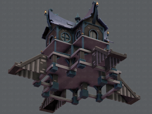 house cartoon v03 Modelo 3D