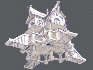 house cartoon v03 Modelo 3D