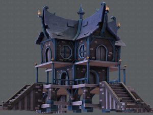 house cartoon v03 Modelo 3D