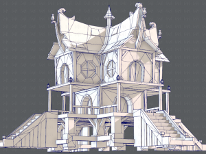 house cartoon v03 Modelo 3D