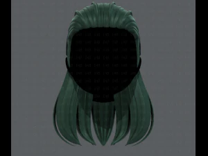 3d hair style for girl v40 3D Model