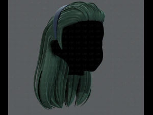 3d hair style for girl v40 3D Model