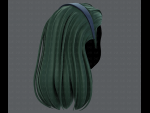 3d hair style for girl v40 3Dモデル