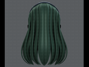 3d hair style for girl v40 3Dモデル