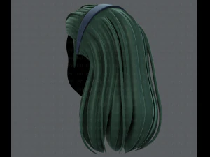 3d hair style for girl v40 3D Model