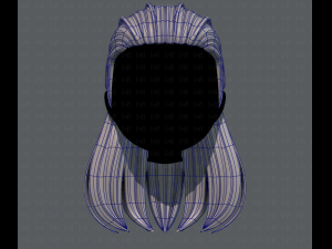 3d hair style for girl v40 3Dモデル
