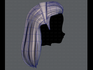 3d hair style for girl v40 3Dモデル