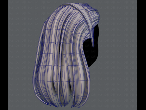 3d hair style for girl v40 3Dモデル