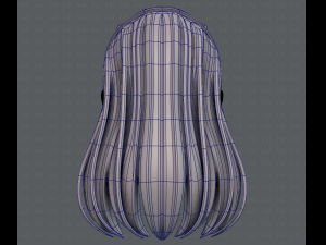 3d hair style for girl v40 3Dモデル