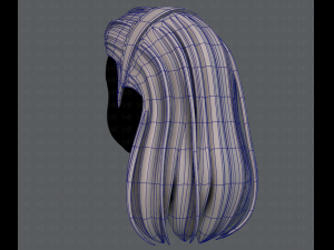3d hair style for girl v40 3Dモデル