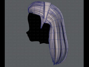 3d hair style for girl v40 3Dモデル