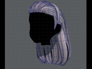 3d hair style for girl v40 3Dモデル
