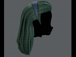 3d hair style for girl v40 3D Model