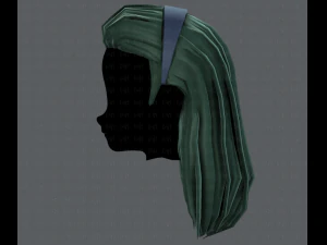 3d hair style for girl v40 3D Model