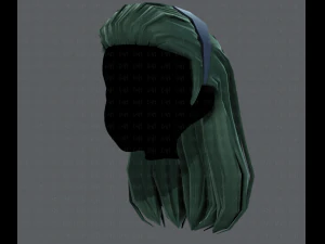 3d hair style for girl v40 3D Model