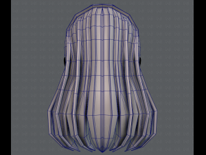 3d hair style for girl v40 3Dモデル
