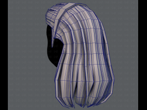 3d hair style for girl v40 3Dモデル