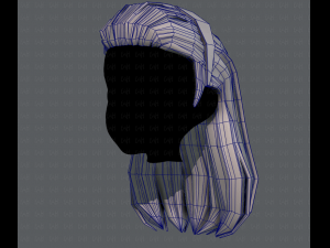 3d hair style for girl v40 3Dモデル