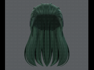 3d hair style for girl v40 3Dモデル