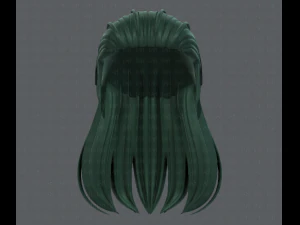 3d hair style for girl v40 3D Model