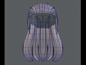 3d hair style for girl v40 3Dモデル