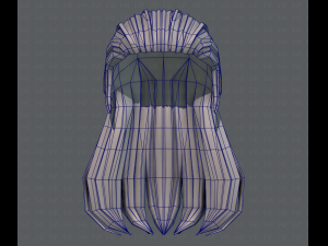 3d hair style for girl v40 3Dモデル