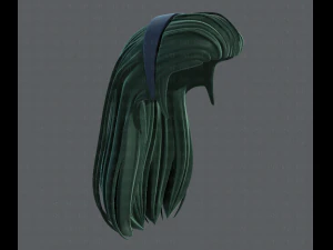 3d hair style for girl v40 3D Model