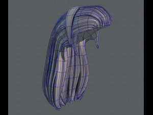 3d hair style for girl v40 3Dモデル