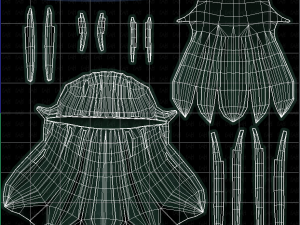 3d hair style for girl v40 3Dモデル