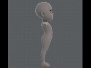 base mesh girl characterv05 3D Model
