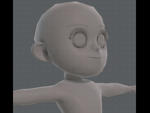base mesh girl characterv05 3D Model