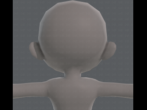 base mesh girl characterv05 3D Model