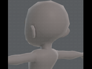 base mesh girl characterv05 3D Model