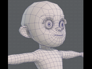 base mesh girl characterv05 3D Model