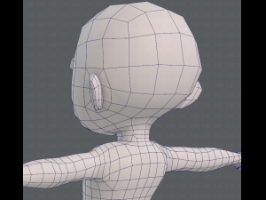 base mesh girl characterv05 3D Model