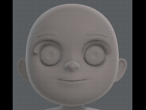 base mesh girl characterv05 3D Model