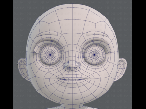 base mesh girl characterv05 3D Model