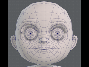 base mesh girl characterv05 3D Model