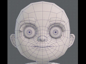 base mesh girl characterv05 3D Model