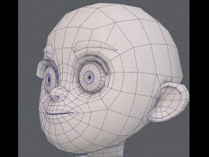base mesh girl characterv05 3D Model