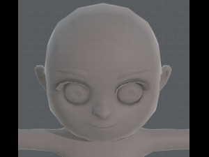 base mesh girl characterv05 3D Model