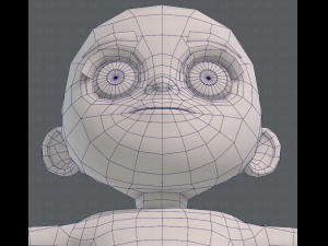 base mesh girl characterv05 3D Model