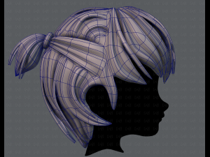 3d hair style for boy v38 3Dモデル