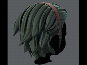 3d hair style for boy v39 3D Model