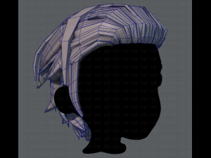 3d hair style for boy v39 3D Model