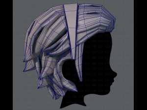 3d hair style for boy v39 3D Model