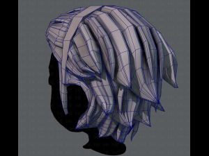 3d hair style for boy v39 3D Model
