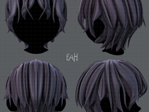 3d hair style for boy v40 3D 模型