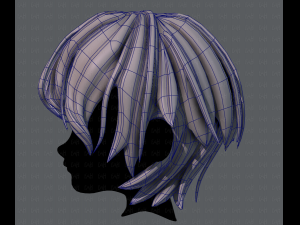 3d hair style for boy v40 3D Модель