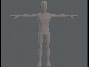 base mesh man character v11 3D मॉडल